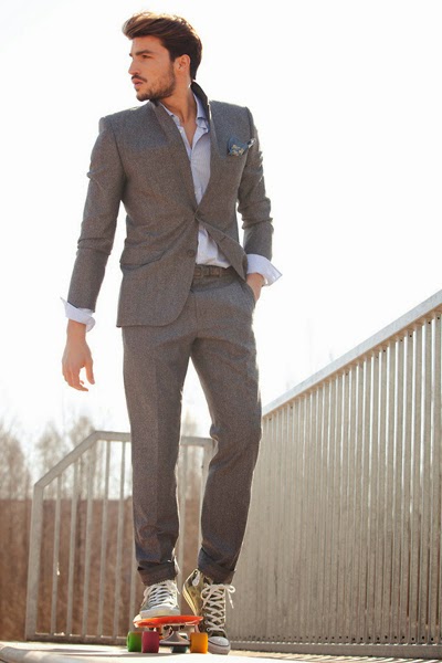 Calça social e 2024 sapatenis